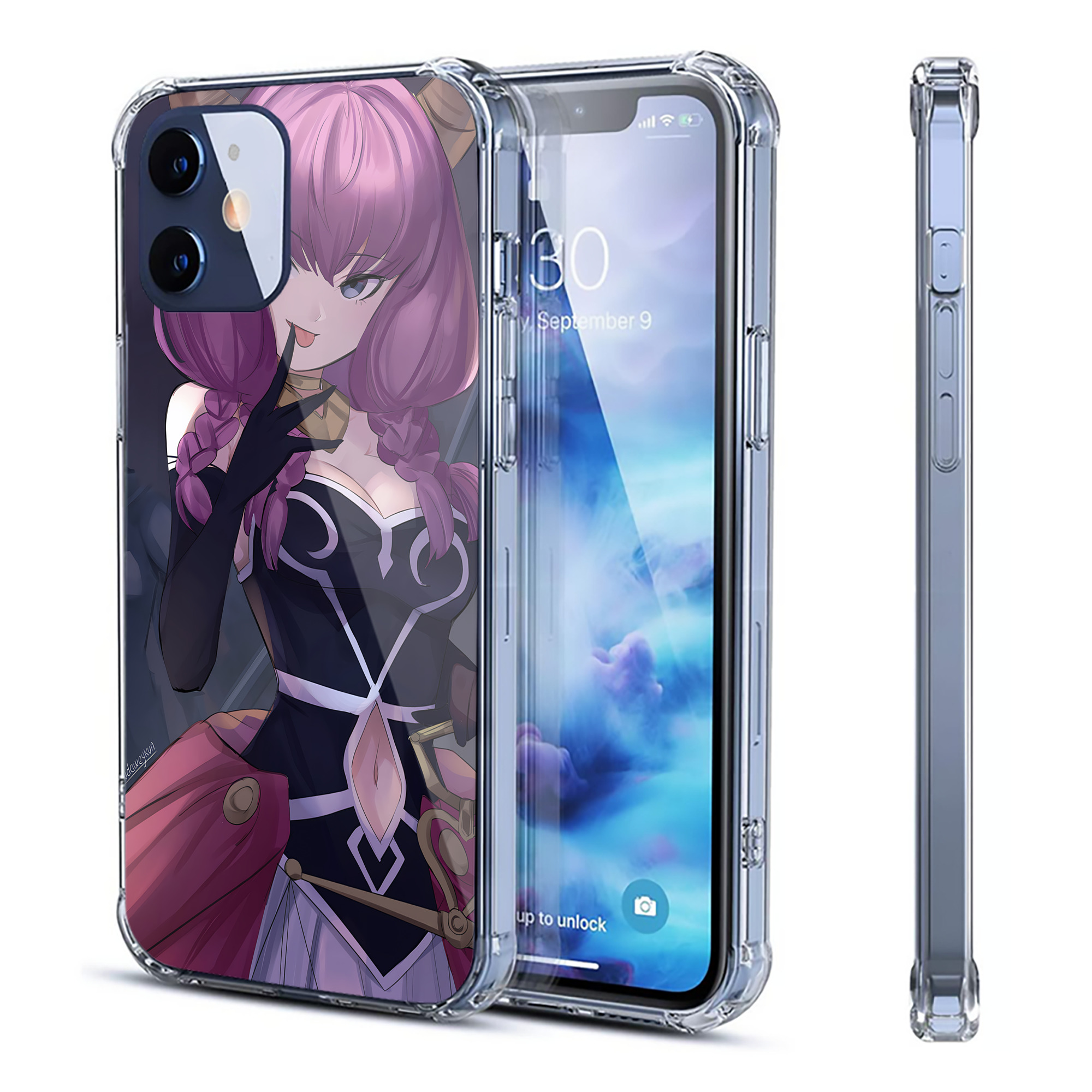 （画像用） 葬送のフリーレン Frieren 【iPhone 12シリーズ対応】透明スマホケース（クリアソフトケース）